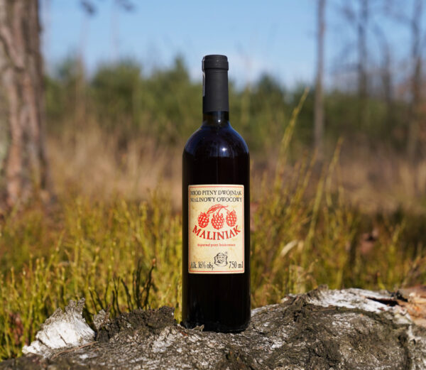 Miód pitny dwójniak Maliniak butelka szklana 750ml