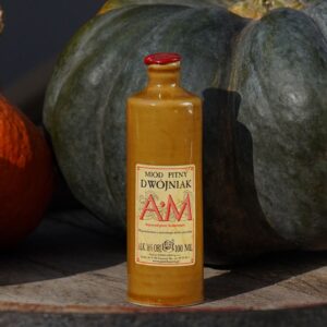 Miód pitny dwójniak AM w butelce ceramicznej 100ml