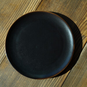 Talerz ceramiczny 22cm - brązowy