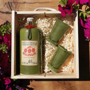 Zestaw upominkowy - dwójniak Maliniak z kubeczkami 150 ml