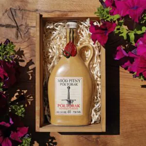 Zestaw upominkowy - półtorak "Półtorak" w butelce ceramicznej 750 ml