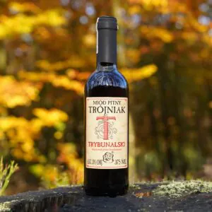 Miód pitny trójniak Trybunalski w szklanej butelce 375 ml