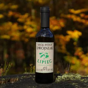 Miód pitny dwójniak Lipiec butelka szklana 375 ml