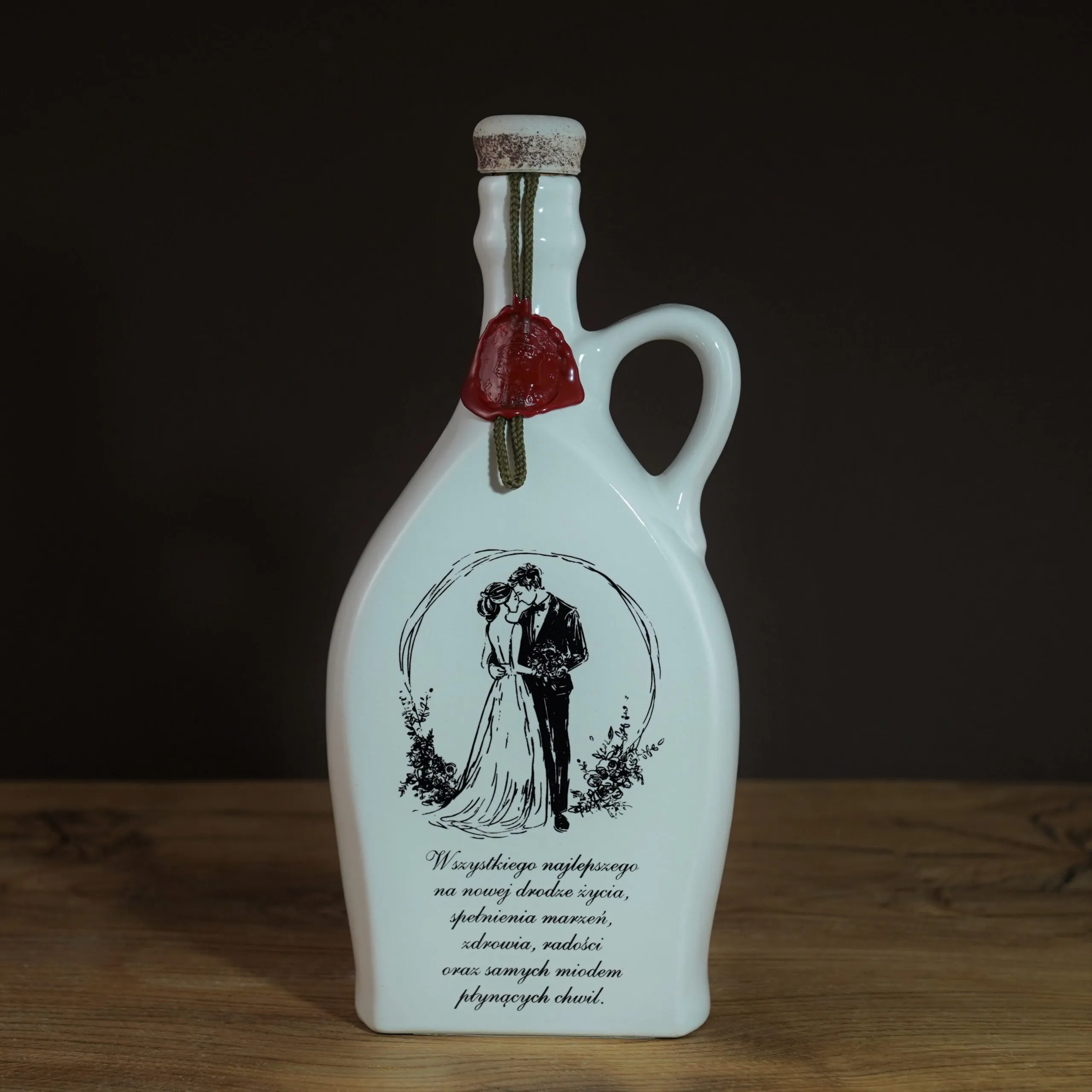 Personalizowana butelka ceramiczna – ŚLUB - obrazek 4