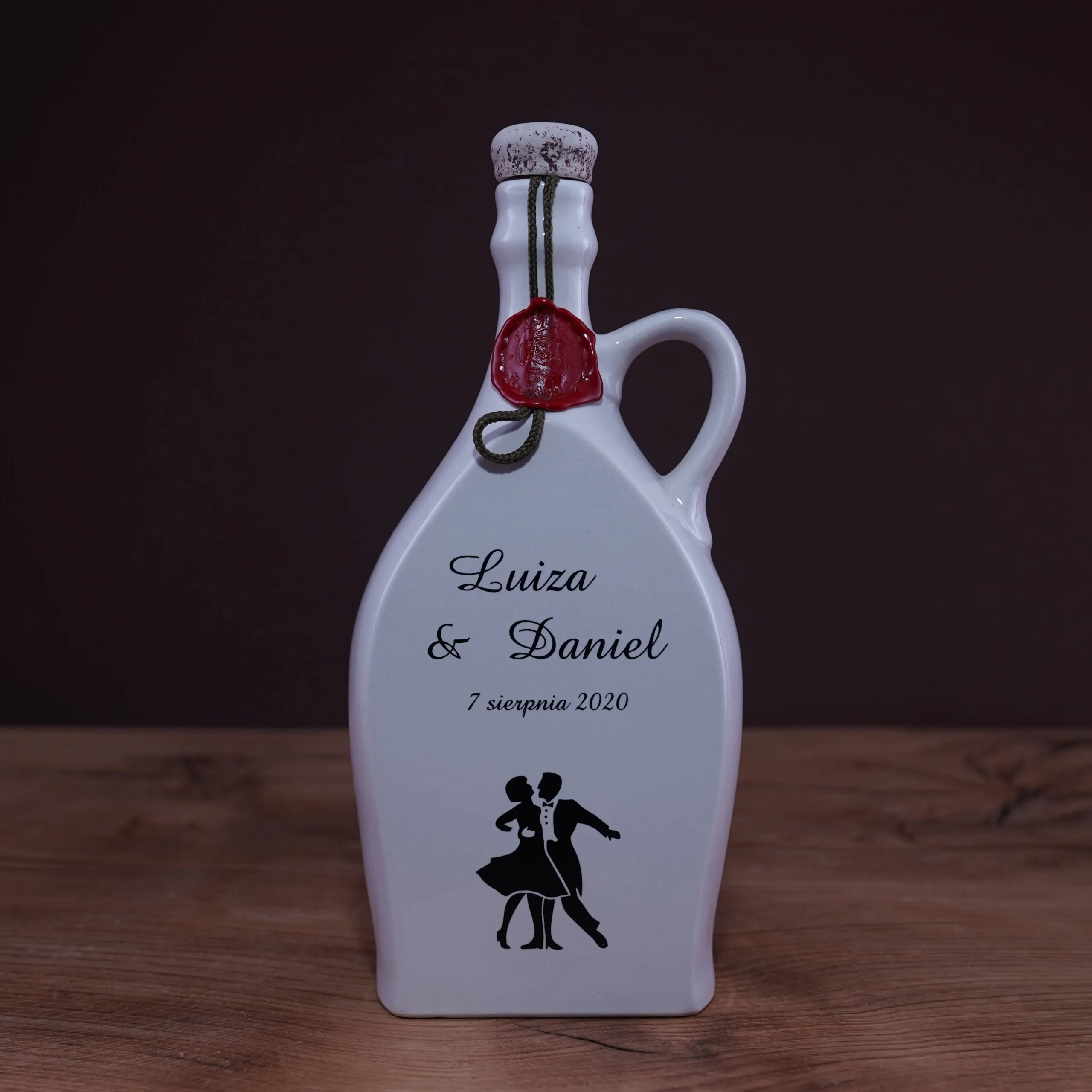 Personalizowana butelka ceramiczna - ROCZNICA - obrazek 2