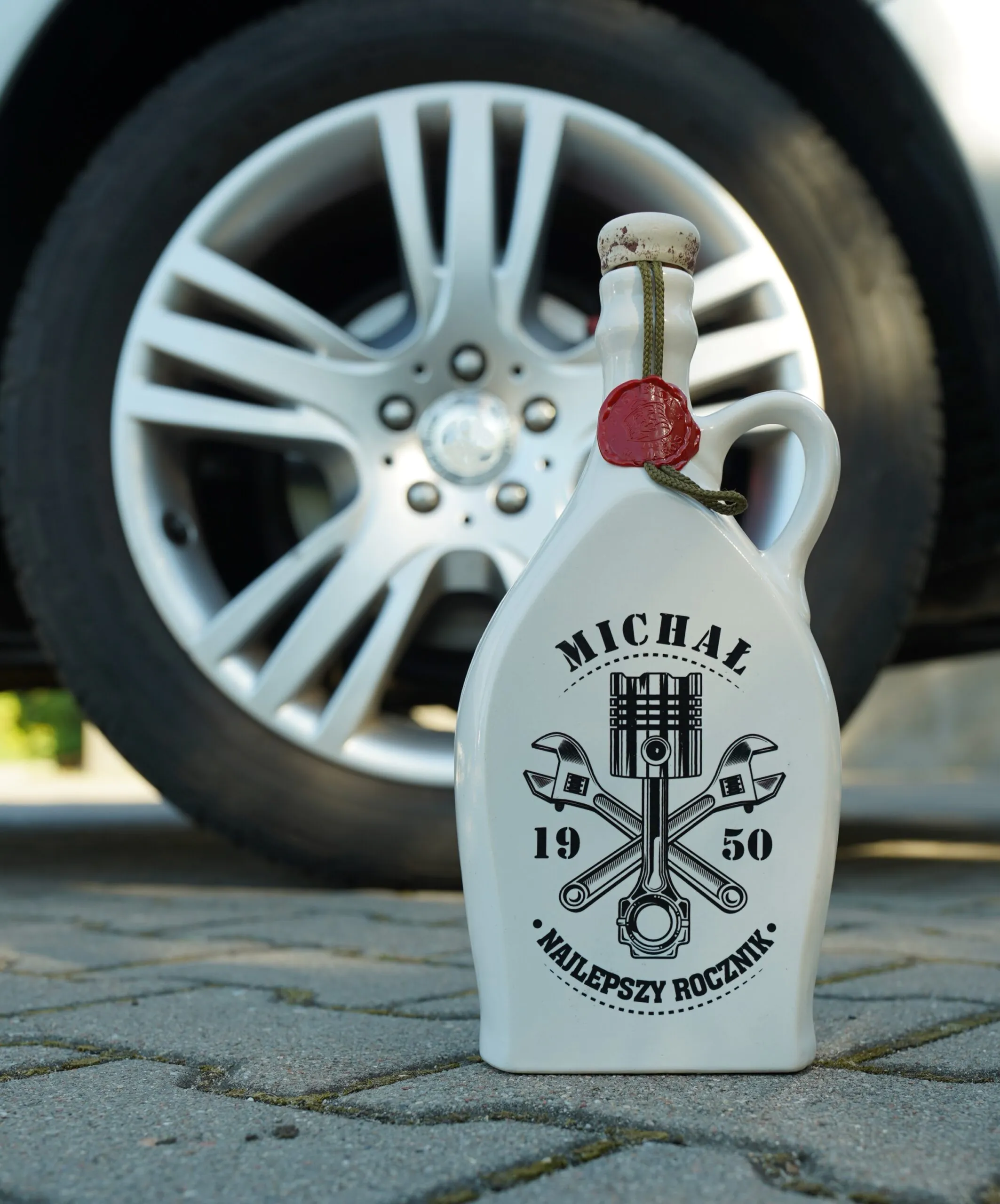 Personalizowana butelka ceramiczna – URODZINY - obrazek 4