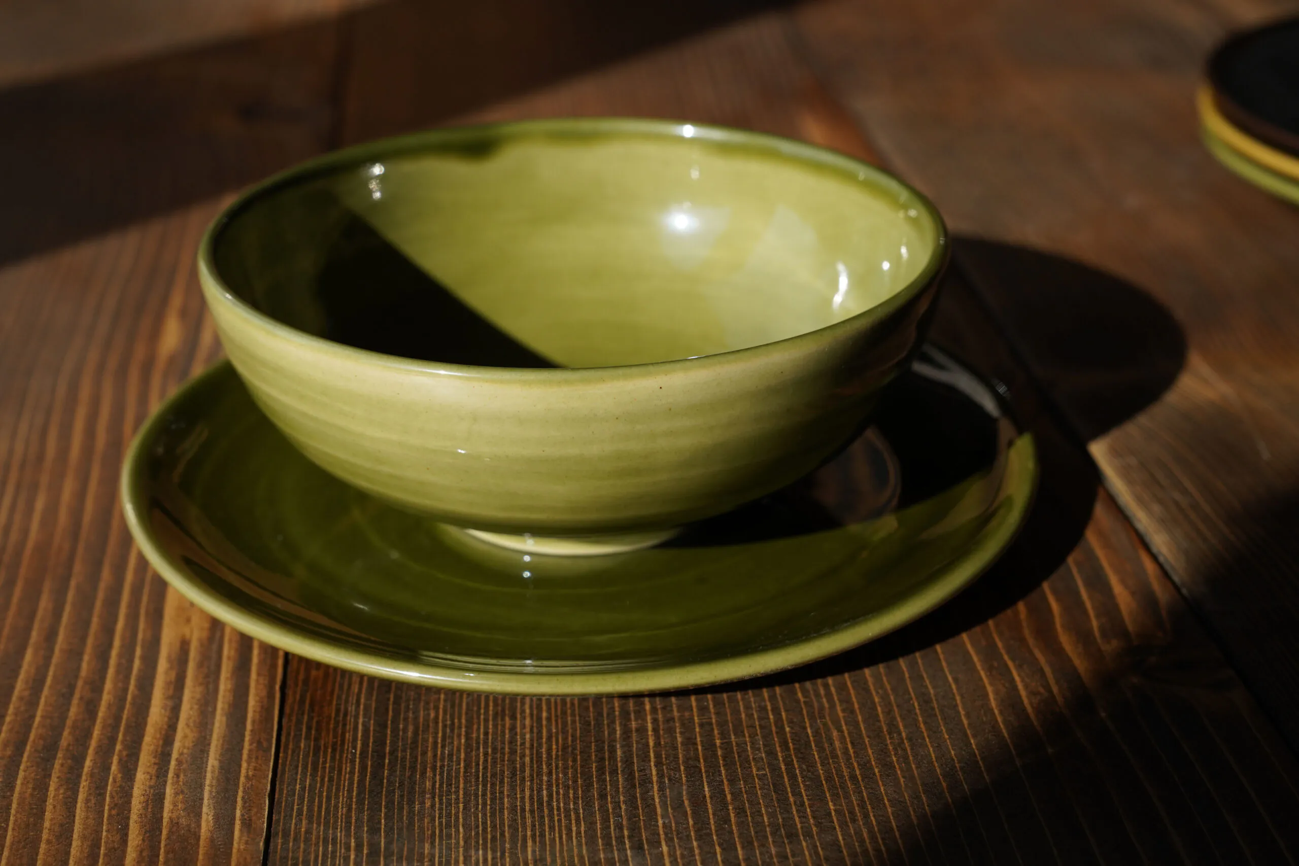 Miseczka ceramiczna - zielona - obrazek 3