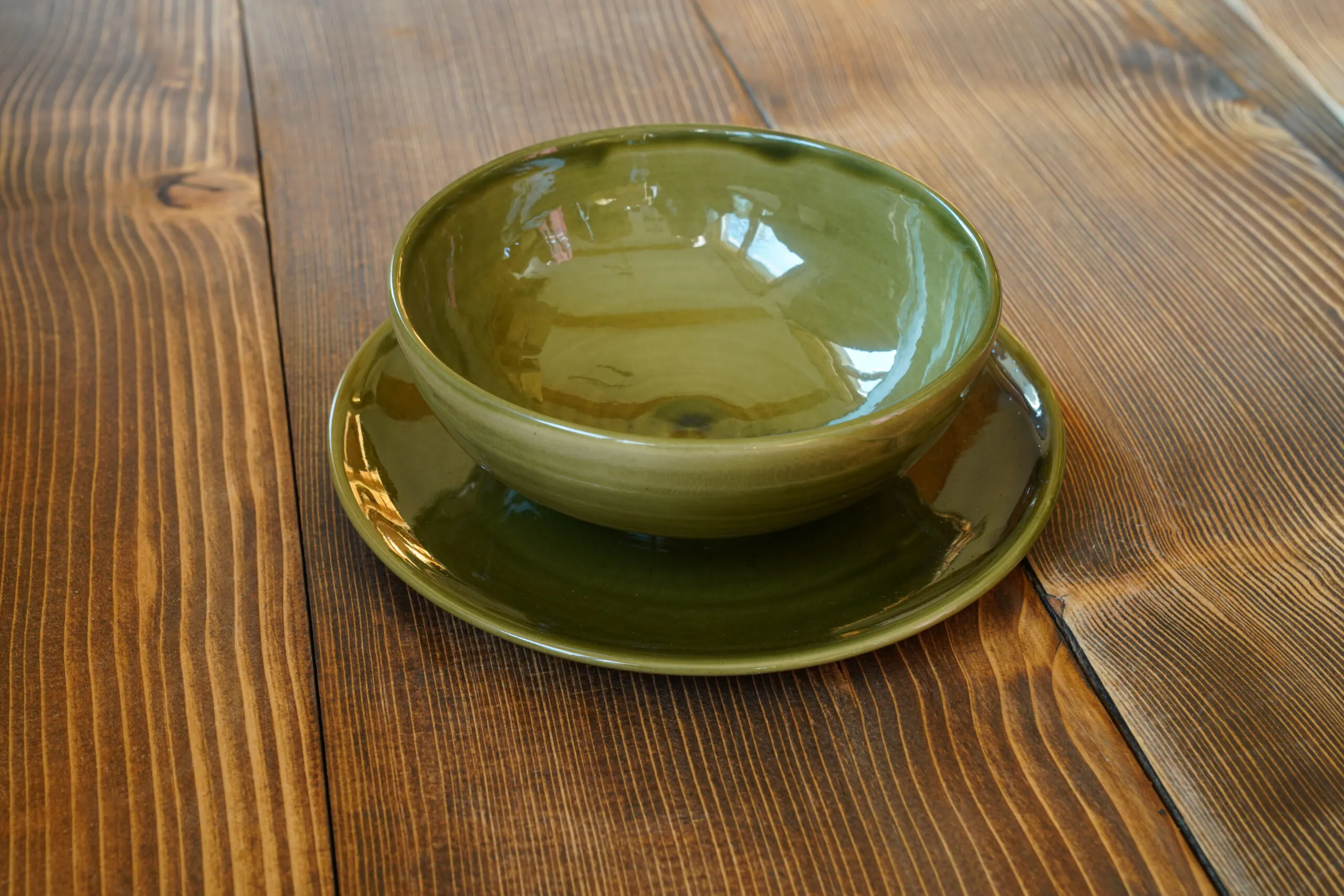 Miseczka ceramiczna - zielona - obrazek 4