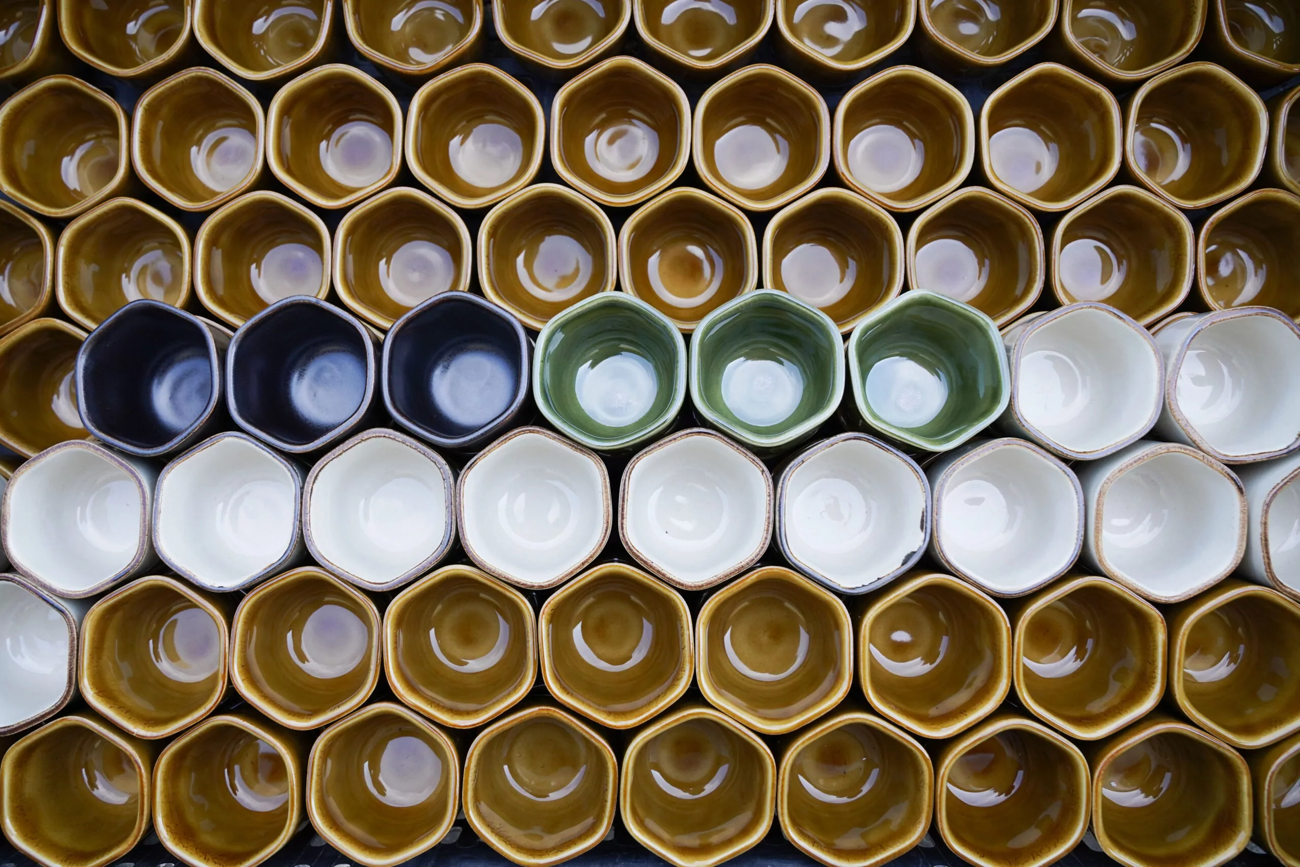 kieliszki ceramiczne