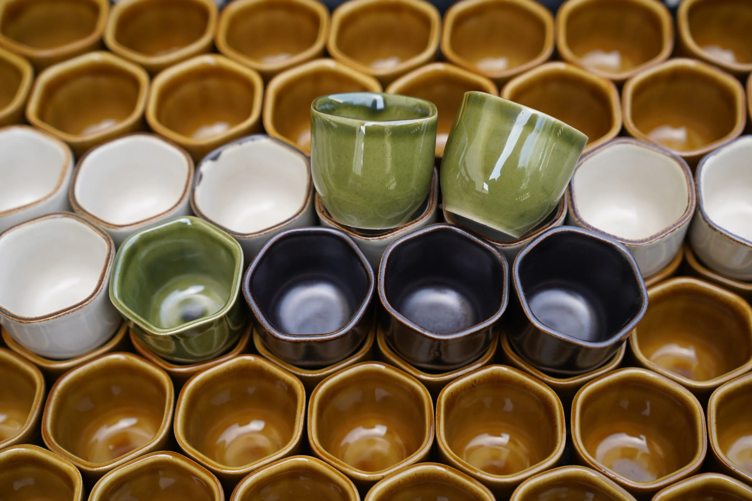 kieliszki ceramiczne