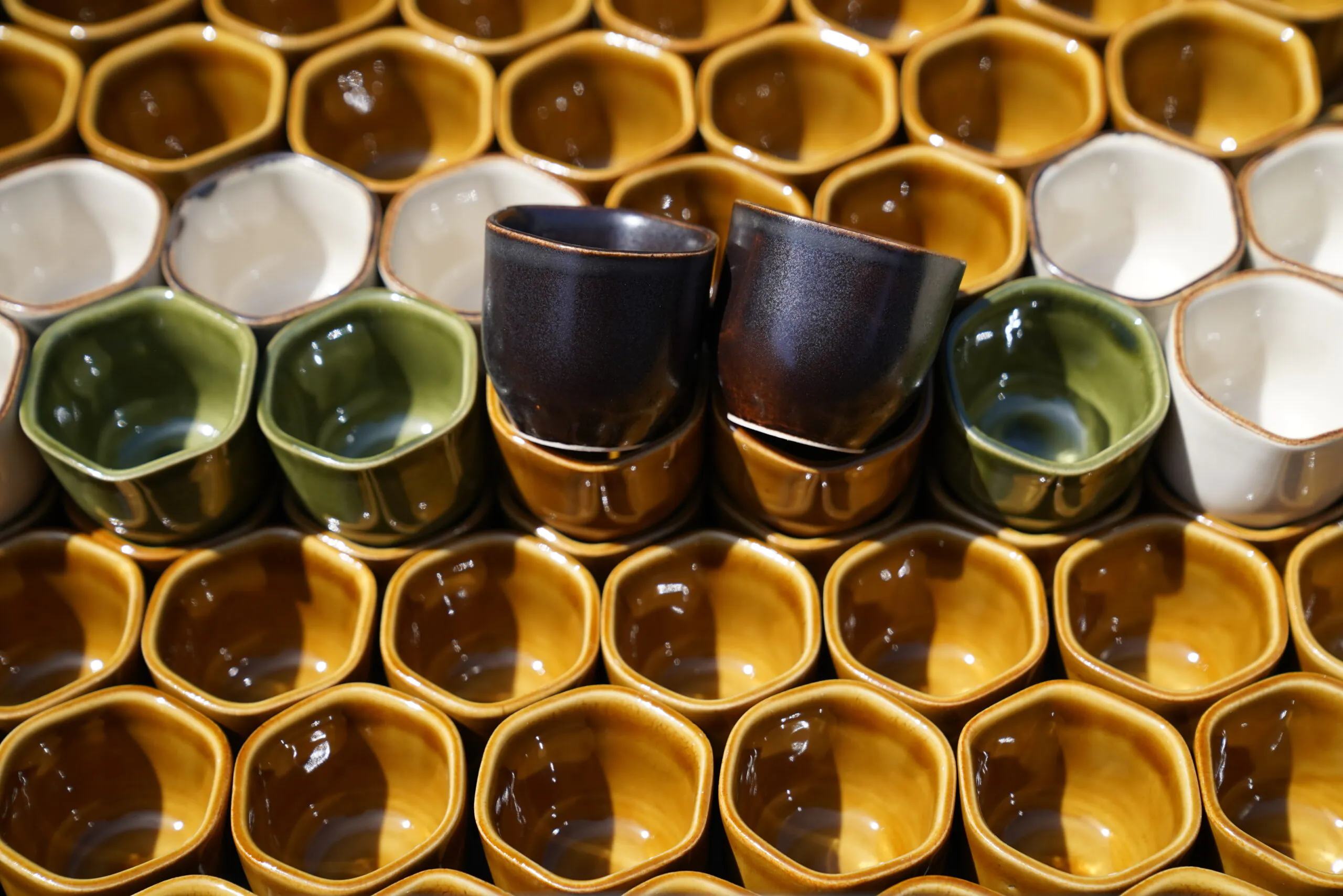 kieliszki ceramiczne